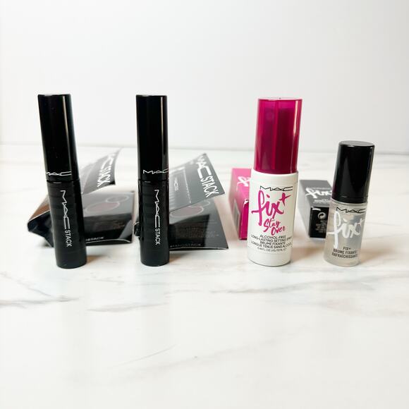 MAC Cosmetics Other - MAC Makeup Bundle Fix+ / Fix+ Stay Over Setting Spray, Stack Mascara Travel Size